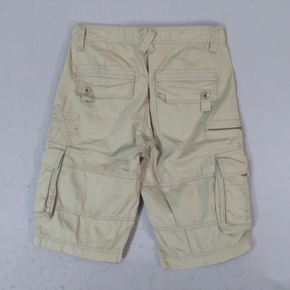 Request jeans cargo shorts men's‎ 30 X 13 khaki tan cotton long grunge outdoor